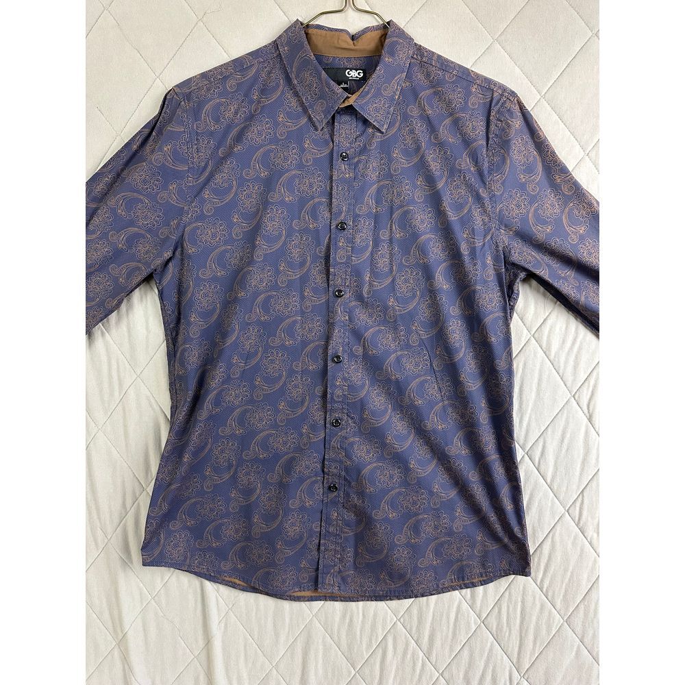 GBG Los‎ Angeles Button Up Men's Large Long Sleeve Floral